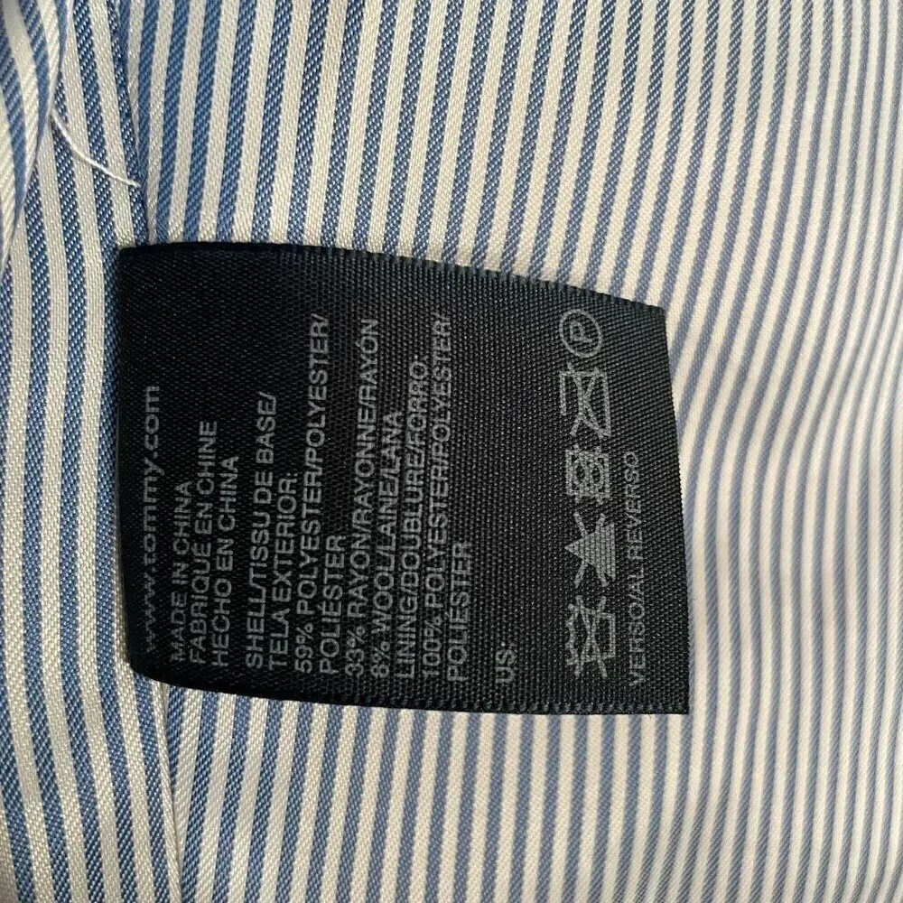Tommy Hilfiger Boys Sportcoat 8 Navy Two Button Church Holiday Uniform Preppy